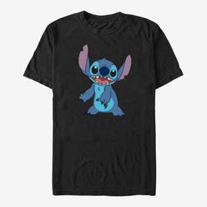 Queens Disney Lilo & Stitch - Basic Stitch Unisex T-Shirt Black