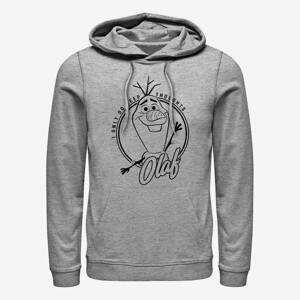 Queens Disney Frozen 2 - Deep Thought Olaf Unisex Hoodie Heather Grey