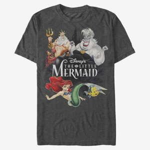 Queens Disney The Little Mermaid - Watercolor Mermaid Unisex T-Shirt Dark Heather Grey