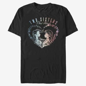 Queens Disney Frozen 2 - Two Sisters One Heart Unisex T-Shirt Black