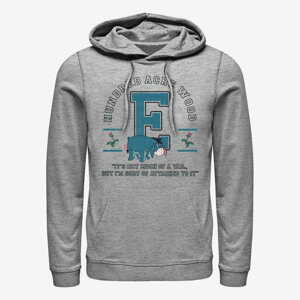 Queens Disney Winnie the Pooh - Eeyore Collegiate Unisex Hoodie Heather Grey