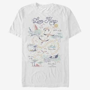 Queens Disney The Lion King - Map of the World Unisex T-Shirt White