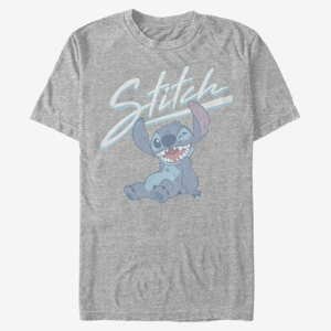 Queens Disney Lilo & Stitch - Stitch Wink Unisex T-Shirt Heather Grey