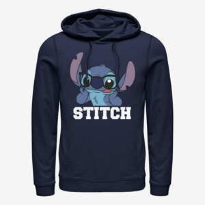 Queens Disney Lilo & Stitch - STITCH Unisex Hoodie Navy Blue