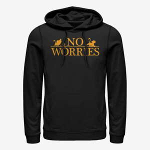 Queens Disney The Lion King - No Worries Logo Unisex Hoodie Black