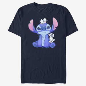 Queens Disney Classics Lilo & Stitch - Cute Ducks Unisex T-Shirt Navy Blue