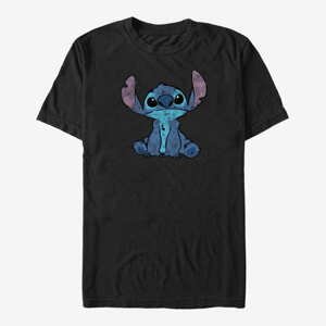 Queens Disney Lilo & Stitch - Simply Stitch Unisex T-Shirt Black