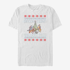 Queens Disney Winnie The Pooh - Pooh Isle Pattern Unisex T-Shirt White