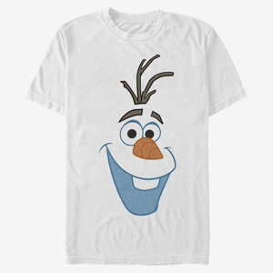 Queens Disney Frozen - Big Olaf Face Two Unisex T-Shirt White