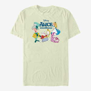 Queens Disney Alice In Wonderland - ALICE AND FRIENDS - DSAX03DGSE Unisex T-Shirt Natural