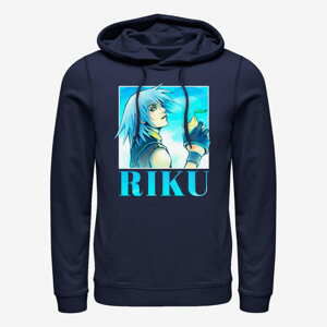 Queens Disney Kingdom Hearts - Riku Heart Throb Unisex Hoodie Navy Blue