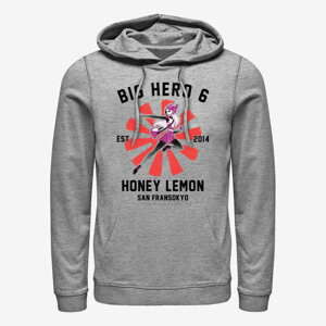 Queens Disney Big Hero 6 Movie - Honey Lemon Collegiate Unisex Hoodie Heather Grey