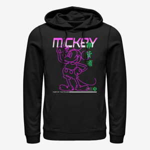 Queens Disney Classic Mickey - Street Glow Unisex Hoodie Black