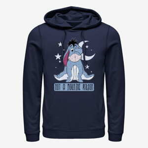 Queens Disney Winnie The Pooh - Eeyore Not Morning Unisex Hoodie Navy Blue