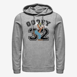 Queens Disney Classic Mickey - Goofy Collegiate Unisex Hoodie Heather Grey