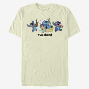 Queens Disney Lilo & Stitch - Stitch Weekend Unisex T-Shirt Natural