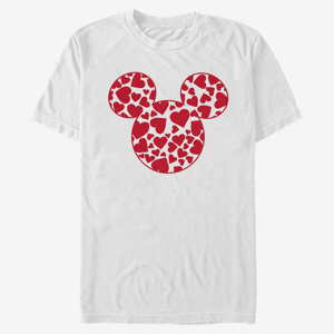 Queens Disney Classic Mickey - Mickey Hearts Fill Unisex T-Shirt White