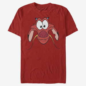 Queens Disney Mulan - Big Face Mushu Unisex T-Shirt Red