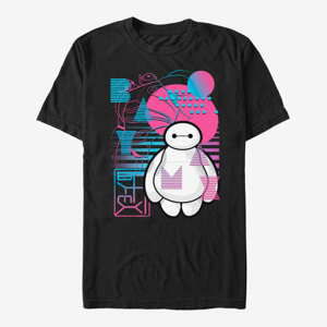 Queens Disney Big Hero 6 Movie - Baymax Electric Unisex T-Shirt Black