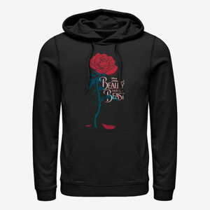 Queens Disney Beauty & The Beast: Live Action - Logo Rose Unisex Hoodie Black