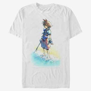 Queens Disney Kingdom Hearts - Beach Sora Unisex T-Shirt White