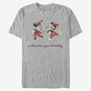 Queens Disney Mickey Classic - Vintage Holiday Skaters Unisex T-Shirt Heather Grey