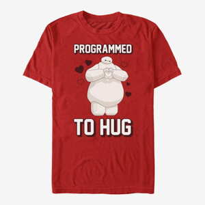 Queens Disney Big Hero 6 Movie - Programmed to Hug Unisex T-Shirt Red