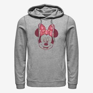 Queens Disney Classic Mickey - Love Rose Unisex Hoodie Heather Grey