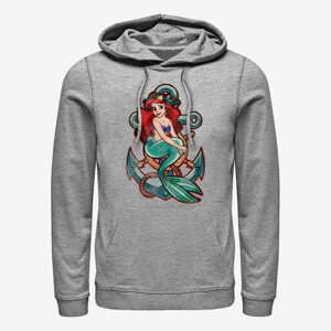 Queens Disney The Little Mermaid - Anchor Unisex Hoodie Heather Grey