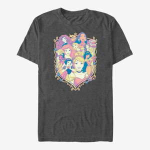 Queens Disney Princesses - Princess Sheild Unisex T-Shirt Dark Heather Grey