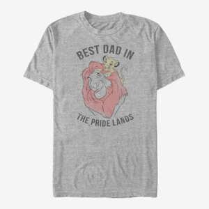 Queens Disney The Lion King - Pride Lands Dad Unisex T-Shirt Heather Grey