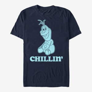 Queens Disney Frozen - Basic Chill Unisex T-Shirt Navy Blue