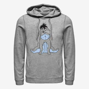 Queens Disney Winnie the Pooh - Basic Sketch Eeyore Unisex Hoodie Heather Grey