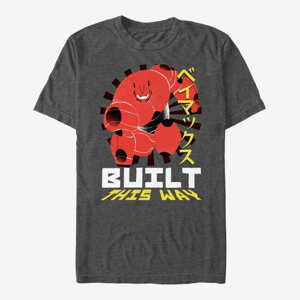 Queens Disney Big Hero 6 Movie - Robo Baymax Unisex T-Shirt Dark Heather Grey