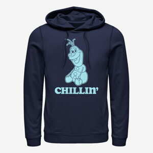 Queens Disney Frozen - Basic Chill Unisex Hoodie Navy Blue