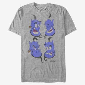 Queens Disney Aladdin - Genie Faces Unisex T-Shirt Heather Grey