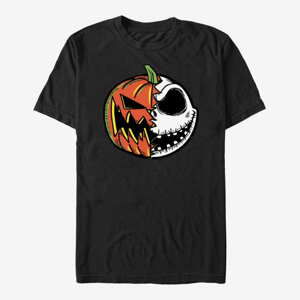 Queens Disney Nightmare Before Christmas - PUMPKIN JACK SPLIT FACE Unisex T-Shirt Black