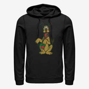 Queens Disney Mickey Classic - Pluto Holiday Colors Unisex Hoodie Black