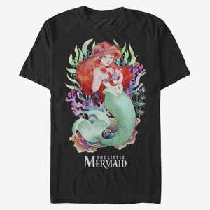 Queens Disney The Little Mermaid - Anime Unisex T-Shirt Black