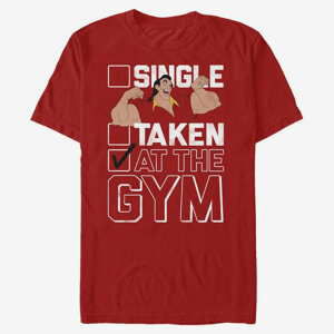 Queens Disney Beauty & The Beast - At The Gym Unisex T-Shirt Red