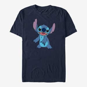 Queens Disney Lilo & Stitch - Basic Stitch Unisex T-Shirt Navy Blue