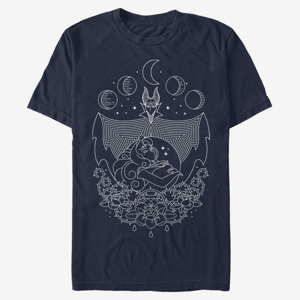 Queens Disney Sleeping Beauty - Maleficent Geo Line Unisex T-Shirt Navy Blue