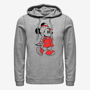 Queens Disney Mickey Classic - Mickey Winter Fill Unisex Hoodie Heather Grey