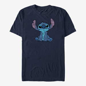 Queens Disney Lilo & Stitch - Simply Stitch Unisex T-Shirt Navy Blue