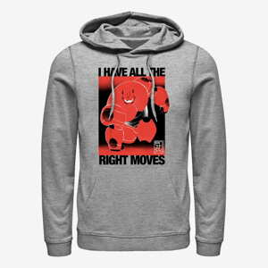 Queens Disney Big Hero 6 Movie - Right Moves Unisex Hoodie Heather Grey