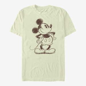 Queens Disney Mickey And Friends - Sketchy Mickey Unisex T-Shirt Natural