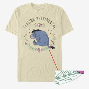 Queens Disney Winnie the Pooh - EEYORE FLOWERS Unisex T-Shirt Natural