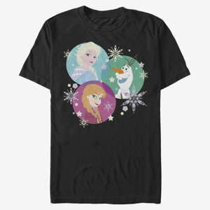 Queens Disney Frozen - Tri Sphere Snow Unisex T-Shirt Black