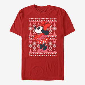 Queens Disney Mickey Classic - Minnie Winter Sweater Unisex T-Shirt Red