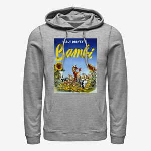 Queens Disney Bambi - Bambi Sunflowers Unisex Hoodie Heather Grey